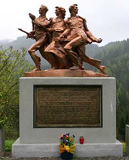 monument for the partisans at persman